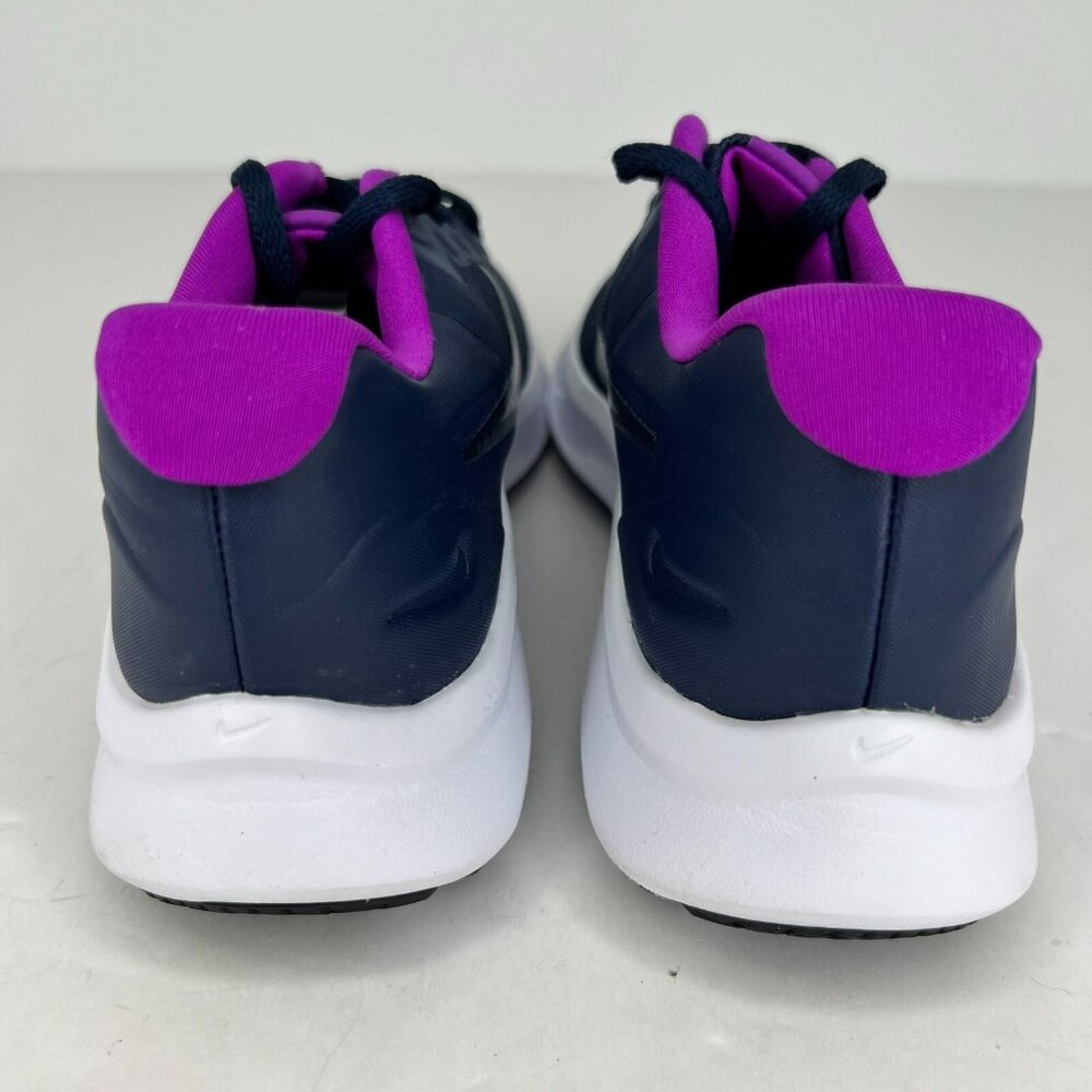 Nike Star Runner Kids DA2776-404 Navy Blue Purple Lace Up Size 4Y Athletic Shoes - Picture 5 of 9